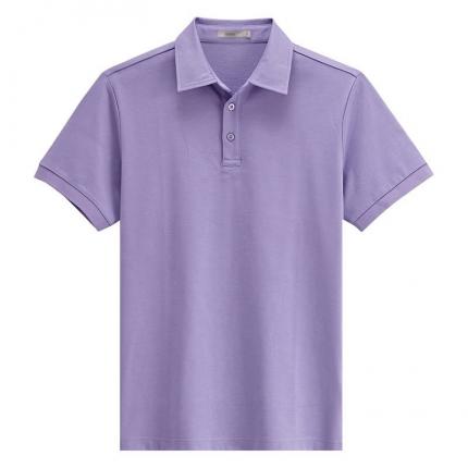 【定制】薰衣草時尚POLO衫定做原身布衣領(lǐng)制作保羅服飾