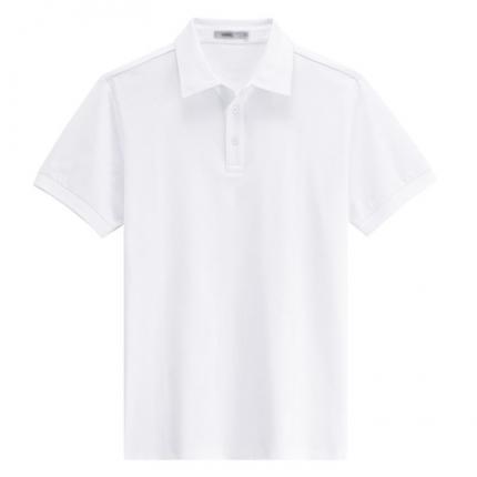 【定制】白色POLO衫定做，原身布衣領(lǐng)免費(fèi)設(shè)計(jì)效果圖