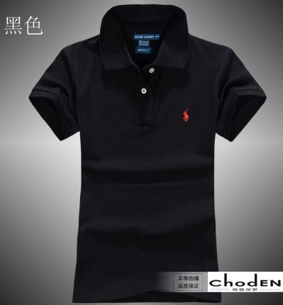 【定制】黑色翻領(lǐng)短袖POLO衫，時尚款式制作